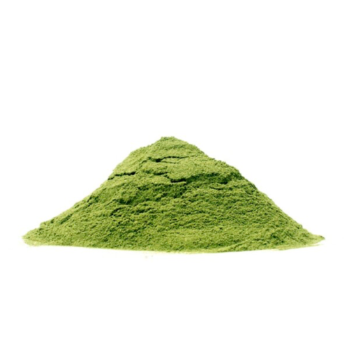 1-2 Taste Africrops - Organic Moringa Leaf Powder - 060101011 shown as vibrant green fine powder on white background